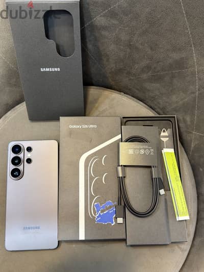 Samsung S26 ultra 12ram 256g جديد فتح علبه ضمان محلي