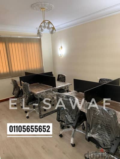 خلية عمل،مكاتب موظفين،ورك ستيشن work station،بارتيشن partition،خليه