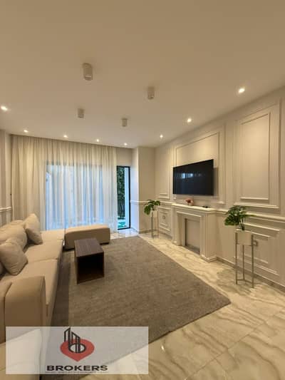 Fully Furnished Apartment with Private Garden for Rent in Lake View Residence – New Cairo