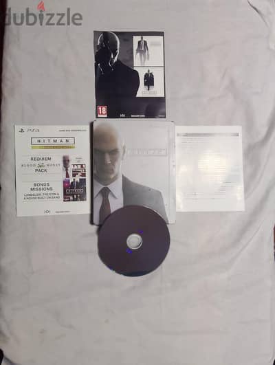 لعبة hitman نسخة Steel Book CD PS4