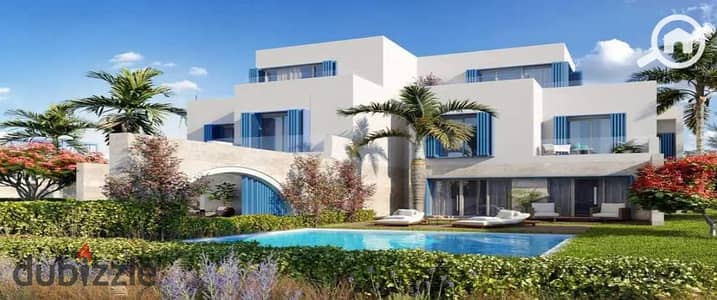 شاليه استلام فوري متشطب بالكامل بالتكيفات و المطبخ في قلب راس الحكمة واقوي مشاريع الساحل "نايا باي " باقساط علي 8 سنوات