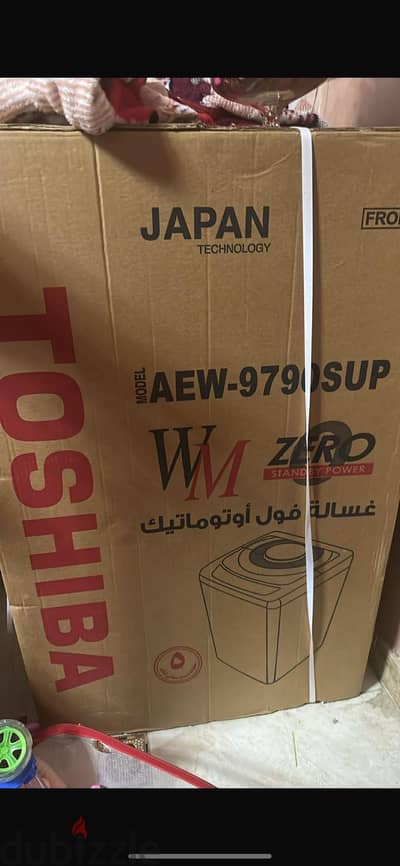 غساله توشيبا 10 كيلو في كرتونتها جديده فوق اتوماتيك