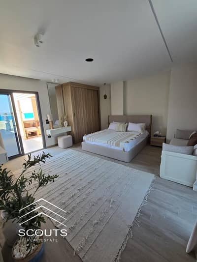 Ground floor chalet with garden for sale in Hacienda West, North Coast,best price . Delivery  months, located in Ras Elhekma minutes from Fouka Bay.