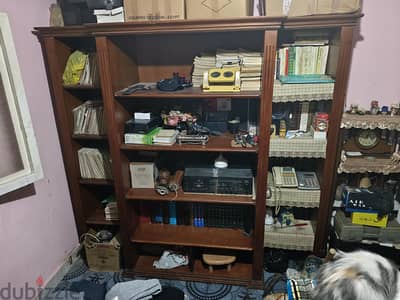 مكتبه انتيكه خشب زان احمر  عمولة
