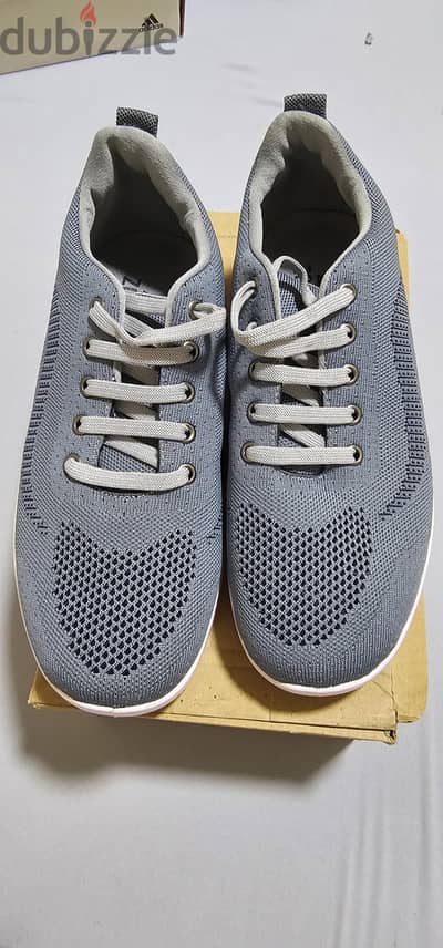 Brand New Comfortable Mesh Walking Shoes (Size 43) - Grey