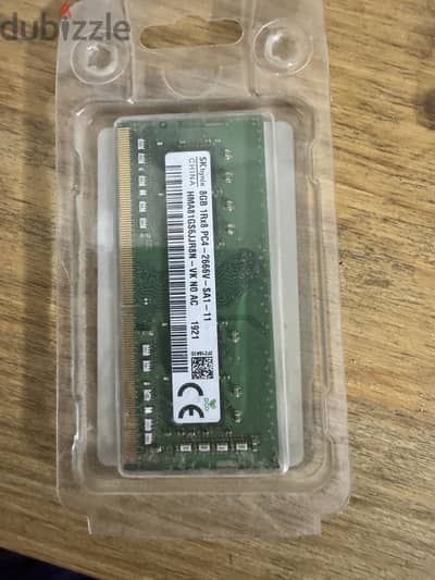 رام 8gb 3200mhz كسر زيرو  لاب توب