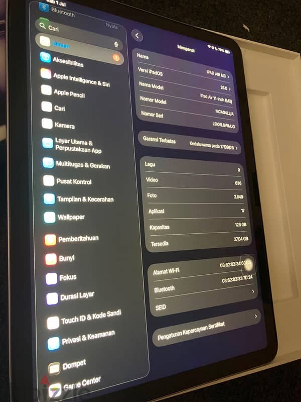 Ipad Air M3 128 GB 2