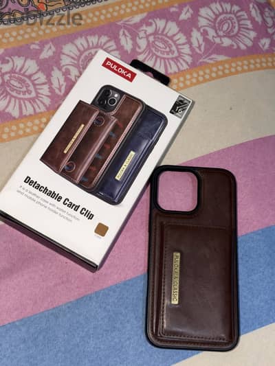 جراب جلد Puloka أصلي لآيفون 16 برو ماكس (iPhone 16 Pro Max) - كسر زيرو