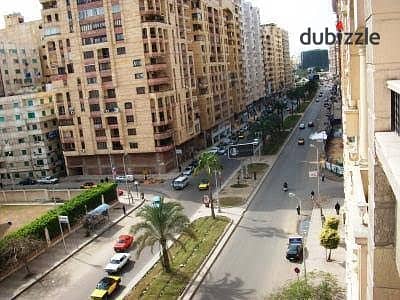 Apartment for rent residential 200m / Smouha Fawzi Moaz main street Brand first residence open views