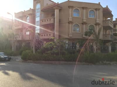 A complete villa with a garden view, with swimming pool, air-conditioned, ground, first, second, basement, roof in Al-Nargis villas