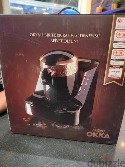 مكنه قهوه okkaللبيع جديده بالكرتونه بتاعتها والضمان