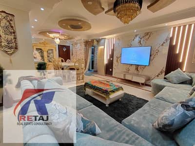 Furnished apartment for rent, super deluxe finishing, opposite Fatima El Sharbatly Mosque – Al Narges Buildings