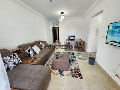 Furnished apartment for rent in Madinaty in B12, area 78 meters, two rooms at a price of 23, six or one-year contract