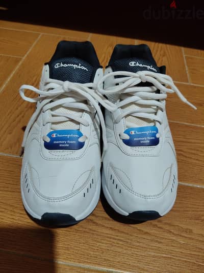 champlion white shoes memory foam