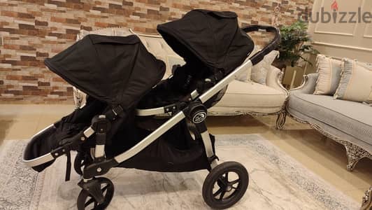 Baby Jogger City Select Double Stroller | Baby Stroller with 16 Ways t