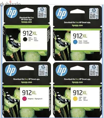 HP912XL ORIGINAL INK CARTRIDGES 4PACK MULTIPACK(BLACK CYAN MAGENTA…)