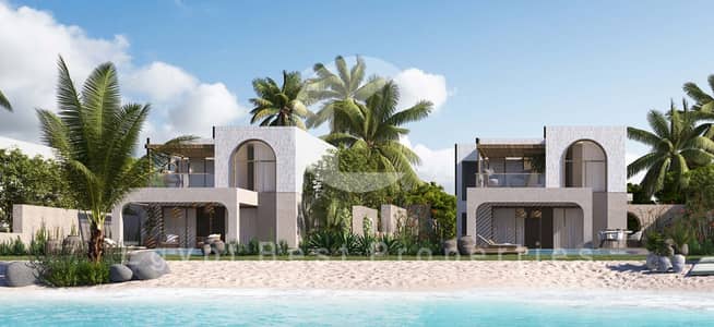 شاليه متشطب كامل بالتكيفات ، بإطلالة بحرية، للبيع مقدم 5% فقط!