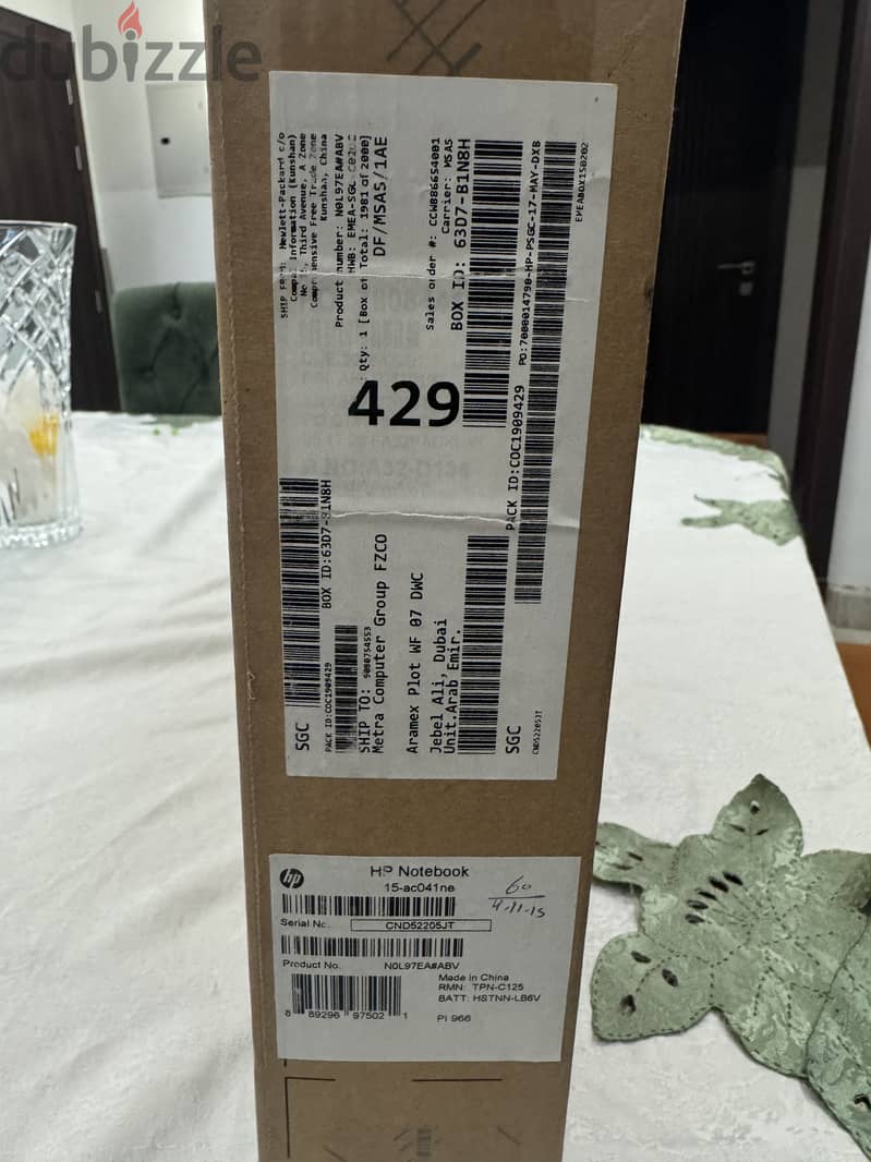 Hp notebook 15inch 3