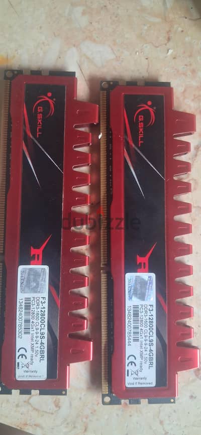 4GB×2 ddr3 1600mhz  المكان السويس