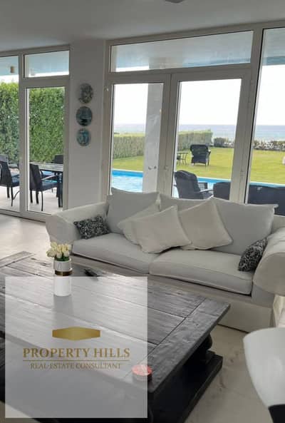 Finished seaside chalet for sale with a direct view of the lagoon in Fouka Bay - North Coast