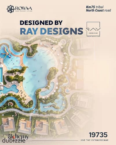  **One-Bedroom Chalet in the North Coast starting from only EGP 1,950,000!**    **ROWAA Resort** Km 75-76 Directly on the Coastal Road  Oppos