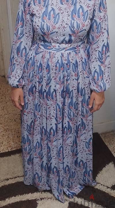 فستان شيفون مبطن ماركة fabric tales