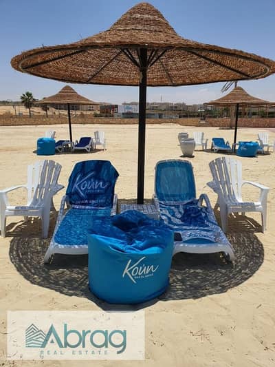 For sale Ground chalet 85 sqm with private garden and direct lagoon view Koun North Coast, Ras El Hikma