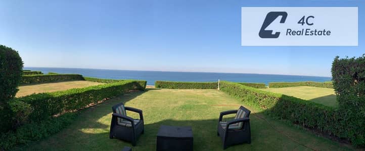 Below Market Price First Row Twin House with Stunning Panoramic Sea View in Telal Ain Sokhna Fully Air Conditioned | Private Garden