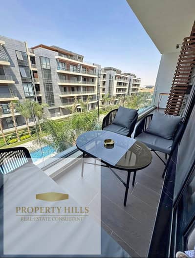 At the lowest price, a duplex apartment for sale with immediate receipt from La Vista Prime, located on landscaping - Patio Oro - Fifth Settlement