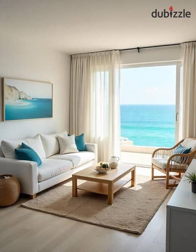 Ground floor chalet with garden fully finished ready for viewing sea and pool view for sale in La Vista Gardens Ain Sokhna