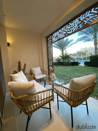 For Rent | 2-Bedroom Chalet in Mangroovy, El Gouna | Pool View