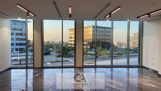 Fully finished 96 sq m office for rent inside CFC at a special price amidst major international companies - Fifth Settlement