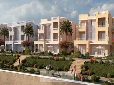 شاليه للبيع في العين السخنه سي فيو البحر علي 200 متر بدفع مقدم 5% واقساط علي 10 سنوات في تلال السخنه بتشطيب كامل  | Telal Sokhna