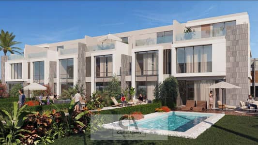 Family house duplex for sale with a 100-meter private garden in El Patio Jade, in the heart of the New Administrative Capital, next to La Vista City,