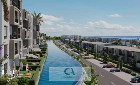 شاليه للبيع متشطبه بالتكيفات تشطيب فندقي بمقدم 5% فقط بفيو علي البحرمباشره مع المطور اكام الراجحي ومتاح اقسط علي 10 سنوات  | Dose