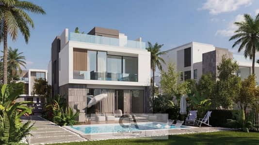 Townhouse for sale in El Patio Jade compound in the heart of the New Administrative Capital, next to La Vista City, with a 5% down payment and a prime