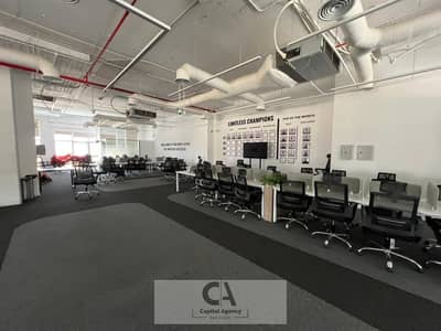 Furnished 450 sq m office space for rent in a prime mall at a bargain price on North 90th Street, Fifth Settlement.