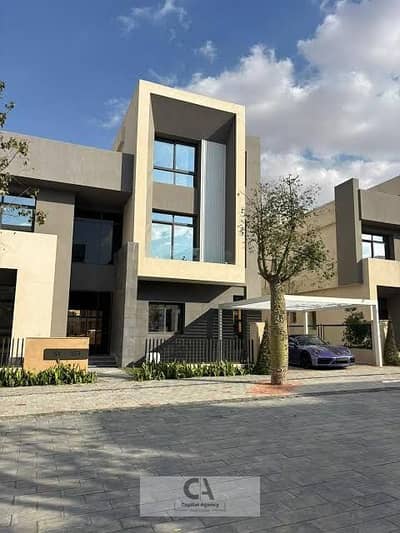 Townhouse for sale in Saada, Fifth Settlement, featuring a prime layout and a view of the landscape; a villa for sale in the heart of New Cairo | Saad Townhouse for sale in Saada, Fifth Settlement, featuring a prime layout and a view of the landscape; a villa for sale in the heart of New Cairo | Saad