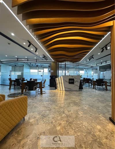 Office space for rent, 469 sq m, in a prime mall - directly on North 90th Street - finished with air conditioning - Fifth Settlement