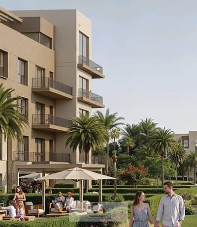 Apartment for sale in the heart of the New Capital in R4 in Park Sight compound with a down payment of only 2.5% next to La Vista and Palm Hills