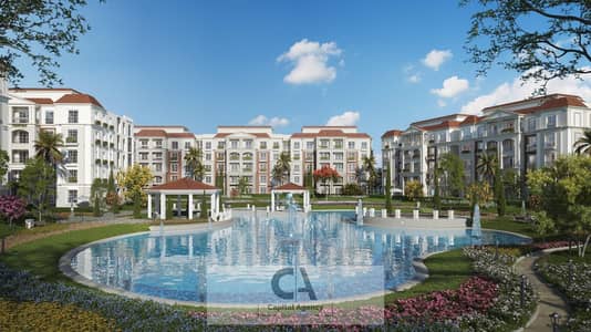 Fully finished apartment for sale in the most prestigious compound in New Cairo's Fifth Settlement in the heart of the Golden Square Regent's Square
