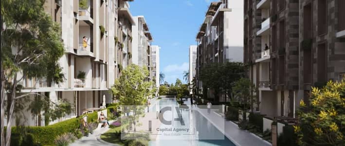 Apartment for sale in the most prestigious compound in New Cairo The Mornings compound near Al Yasmin fully finished, with a 5% down payment