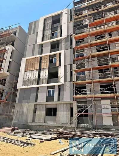Apartment 157m with Garden 219m Prime location Ready to Move in Haptown Hassan Allam Mostakbal city