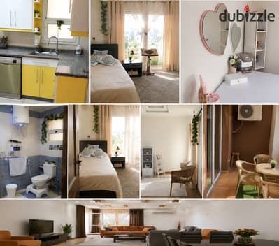 Fully furnished apartment for sale 140m in Dar Misr Al-Qarnfal | In front of Dar Misr gate and opposite Jade and Rehab
