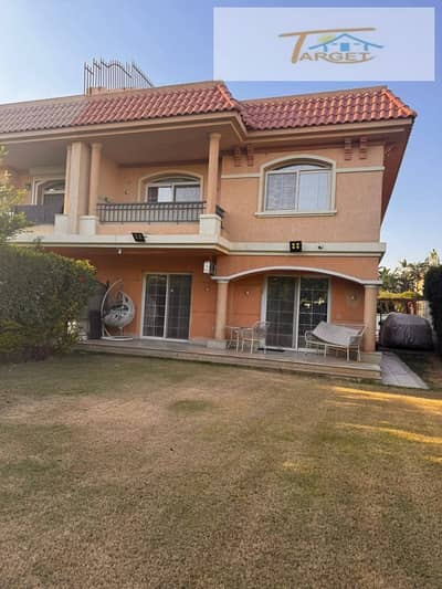 Villa for rent in Madinaty (New Law), Model J (Classic), developer finish, wide garden view.