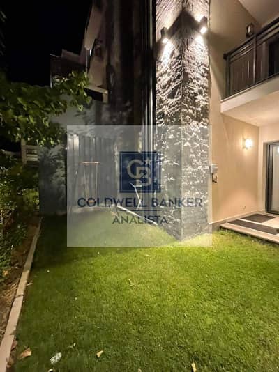 شاليه بحديقة للإيجار في مراسي مارينا | 82م + حديقة 40م | مفروش بالكامل