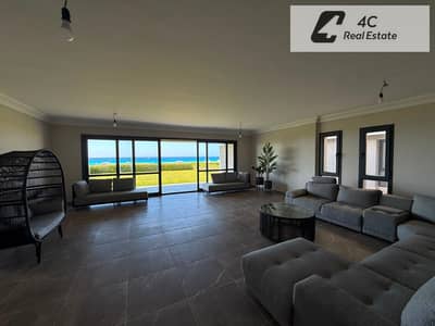 Standalone Villa for long term rent with direct sea view in La Vista Ras El Hikma second row first elevation ready to move 5 bedrooms Standalone Villa for long term rent with direct sea view in La Vista Ras El Hikma second row first elevation ready to move 5 bedrooms