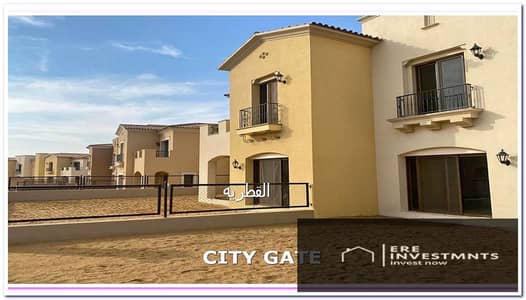 (Resale) Quattro Villa 240m Immediate Delivery in Opal City Gate, Qatari Diar, Fifth Settlement - View of a natural landscape + Semi-finished