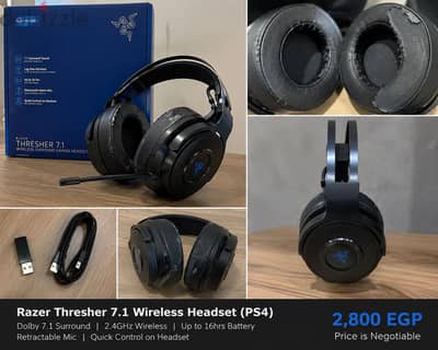 Razer Thresher 7.1 Wireless Gaming Headset PS4 / PS5 / PC