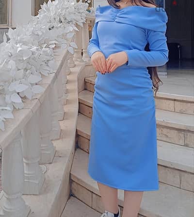 Baby blue dress